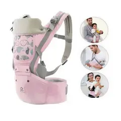 GENERICO - Canguro para bebe Ergonómico Ballena 3 en 1 Rosado