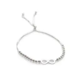 AMBAR JOYERIA - Pulsera de Plata 925 Infinito de Vida Silver