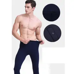 GENERICO - Pantalón Calentador Térmico Hombre Micro Polar AZUL