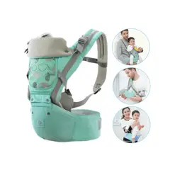 GENERICO - Canguro para bebe Ergonómico Ballena 3 en 1 Verde