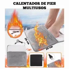 GENERICO - Calentador de pies eléctrico multiusos con conexión USB