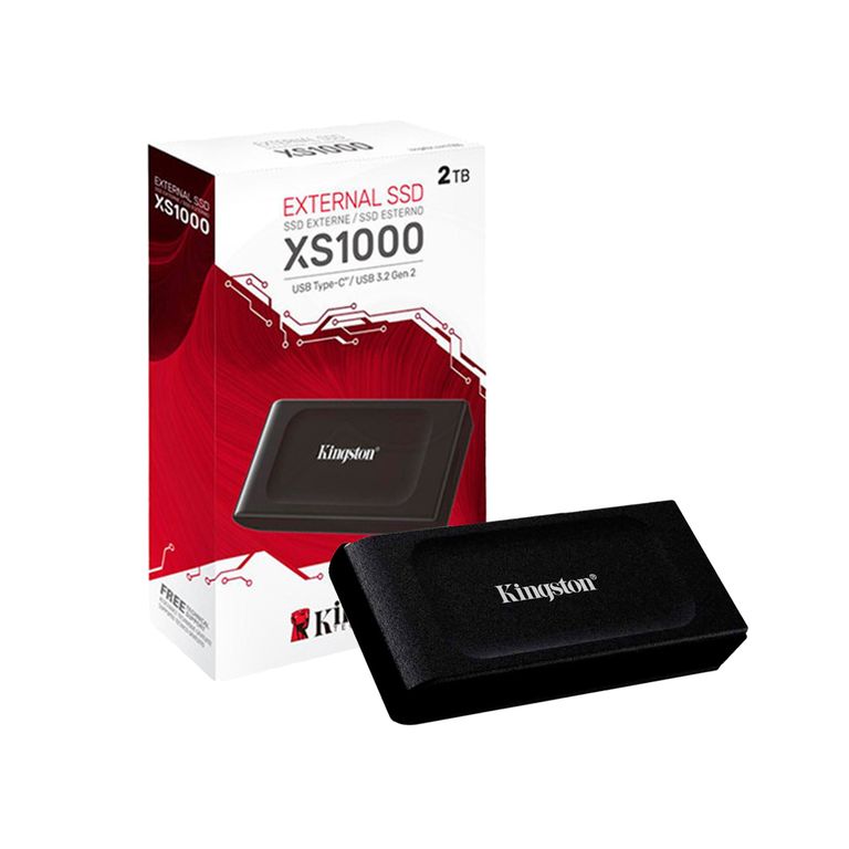 Disco Sólido Externo 2TB XS1000 Negro USB Tipo C USB 3.2 Gen 2 Hasta 1050MB/s Portátil