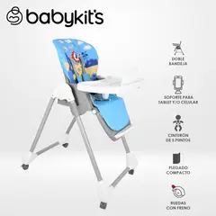 BABY KITS - Silla de Comer Snack Friends Celeste