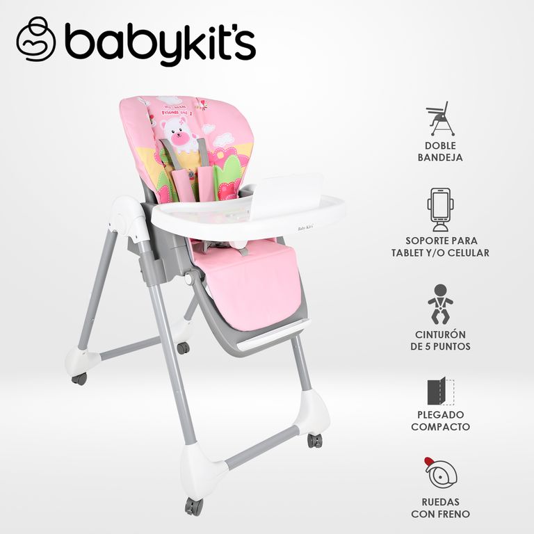 Silla de Comer Snack Friends Rosado