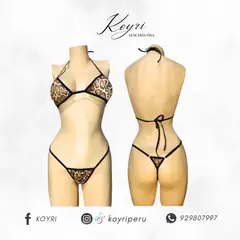 GENERICO - CONJUNTO PRINT - LENCERÍA EN TUL LICRADO