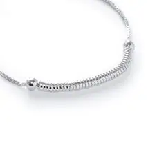 AMBAR JOYERIA - Pulsera de Plata 925 Serpentina