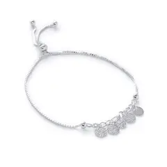 AMBAR JOYERIA - Pulsera de plata 925 Plaquitas