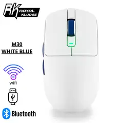 ROYAL KLUDGE - Mouse M30 Inalambrico WHITE BLUE