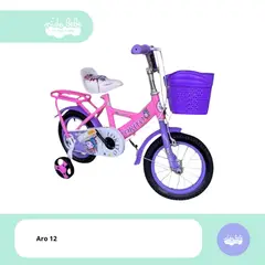 GENERICO - Bicicleta infaltil aro 12 modelo Dunky lila