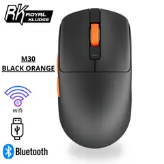 ROYAL KLUDGE - Mouse M30 Inalambrico BLACK ORANGE