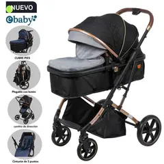 EBABY - Coche Cuna Moisés de Lujo SATURNO EB126-1 Gris