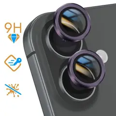 GENERICO - PROTECTOR CÁMARA IPHONE 16 - MORADO