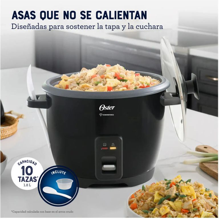 Olla Arrocera de 1 8L DiamondForce CKSTRCB10DFBLK Negro