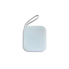 GENERICO - Power Bank Portátil Compacto con Cables Integrados Celeste – 10000 mAh