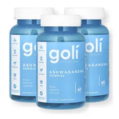 GOLI NUTRITION - 3x Goli Ashwagandha Gummies - 60 gomitas