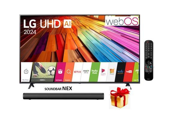 Televisor 75 4K UHD Smart 75UT8050PSB +SOUNDBAR NEX