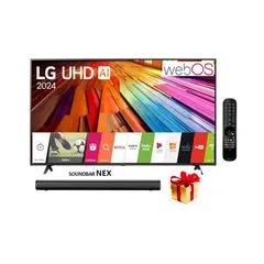 LG - Televisor 75 4K UHD Smart 75UT8050PSB +SOUNDBAR NEX
