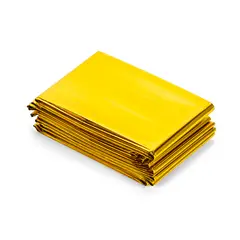 GENERICO - Manta Térmica Dorada y Plateada de 160 X 210 CM