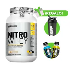 UNIVERSE NUTRITION - PROTEÍNA NITRO WHEY 1K COOKIES + SHAKER + XB