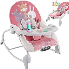 CAM - Silla mecedora bouncer Baby táctil mesa de comer ROSADO