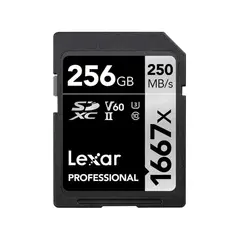 LEXAR - Memoria SD Professional 1667X 256GB SDXC UHS-II