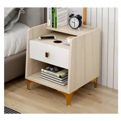 TU MESITA - Velador Moderno Susana 1 Cajón Color Manzano