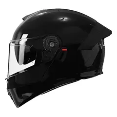 CES - CASCO MOTO AXK ABATIBLE NEGRO BRILLO TRANSPARENTE