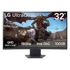 LG - MONITOR 32GS60QC-B 315 ULTRAGEAR 1MS 180HZ QHD VA HDMI DP HP-OUT