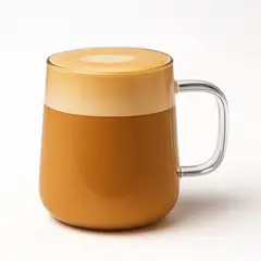 HOGARMAS - Set de 6 Taza Larissa 400 ml Mug Vidrio