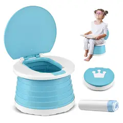 GENERICO - Bacin portatil retractil - Celeste