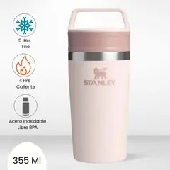 STANLEY - Mug Para Café To-Go Travel Rose Quartz 355 Ml