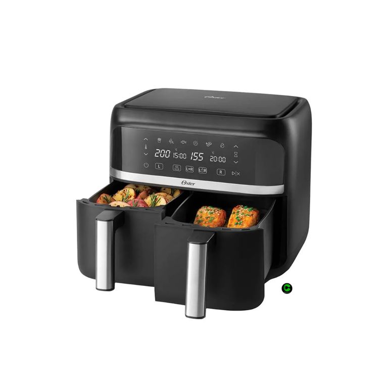 Freidora de aire dual Oster® 7.6 L DiamondForce CKSTAF7MCDDF