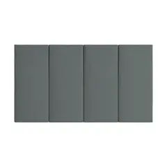 MUEBLES MACRUMO - Pieza Modular Panel 60cmx20cm color Gris oscuro 1unidad