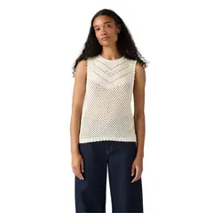 LEVIS - Chompa Mujer Adrienne Crochet Tank Blanco