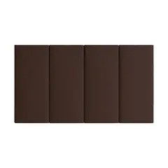 MUEBLES MACRUMO - Pieza Modular Panel 60cmx20cm color Marrón 1unidad