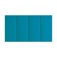 MUEBLES MACRUMO - Pieza Modular Panel 60cmx20cm color Turquesa 1unidad