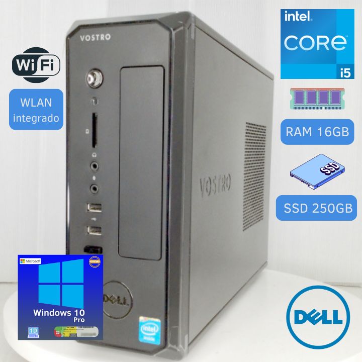 Computadora Vostro D06S Intel Core I5 250GB SSD 16GB RAM + W 10P