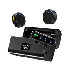 NANOTRON TECHNOLOGIES - Micrófonos de botón magnético SX40 Pro para Tipo C, IOS y Cámaras