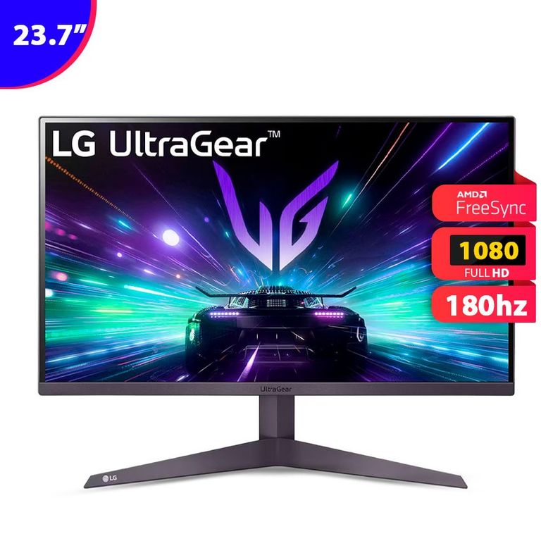 Monitor Gamer UltraGear 24GS50F-B 238” FHD 180Hz FreeSync HDR10