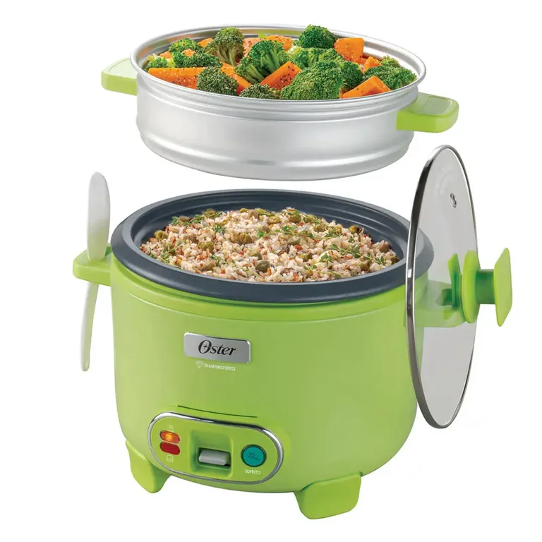 Olla Arrocera 1.8L 3 en 1 Función de Sofrito Vaporera Verde