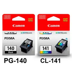 CANON - Cartuchos 140 -141 Negro y Tricolor