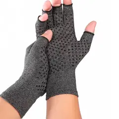 GENERICO - GUANTES DE COMPRESIÓN ANTI-DESLIZANTES - GRIS TALLA L