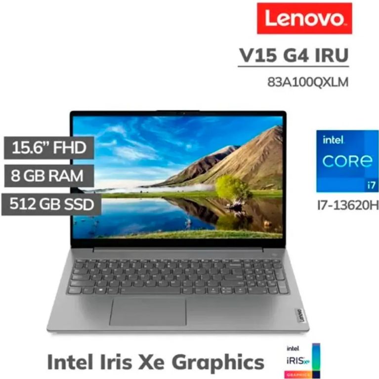 Laptop V15 G4 IRU Intel Core i7-13620H 8GB RAM 512GB SSD 15.6" FHD Win 11 - 83A100QXLM