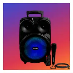 GENERICO - Pack4 Sistema Moderno con Bluetooth en Color Negro