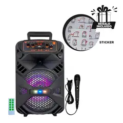 GENERICO - Altoparlante Duradero de Hogar en Negro Y+Regalo Stickers