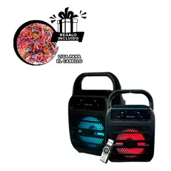 GENERICO - Pack6 Parlante Moderno con Entrada USB Y+Ligas de Regalo
