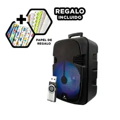 GENERICO - Parlante de Alta Tecnologia KTS1202 Negro Y+Papel de Regalo