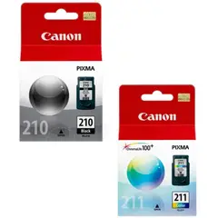 CANON - Cartuchos de Tinta 210 - 211 Negro y Tricolor