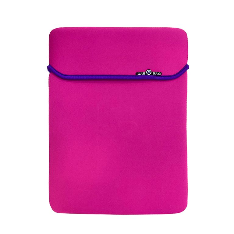 Funda Premium Reversible Impermeable para laptop 14 " -FUCSIA /VIOLETA