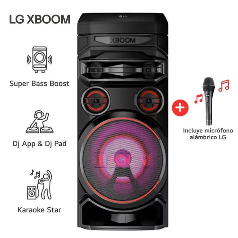 PARLANTE BLUETOOTH XBOOM RNC7 ALTAVOZ CON KARAOKE + MICRÓFONO